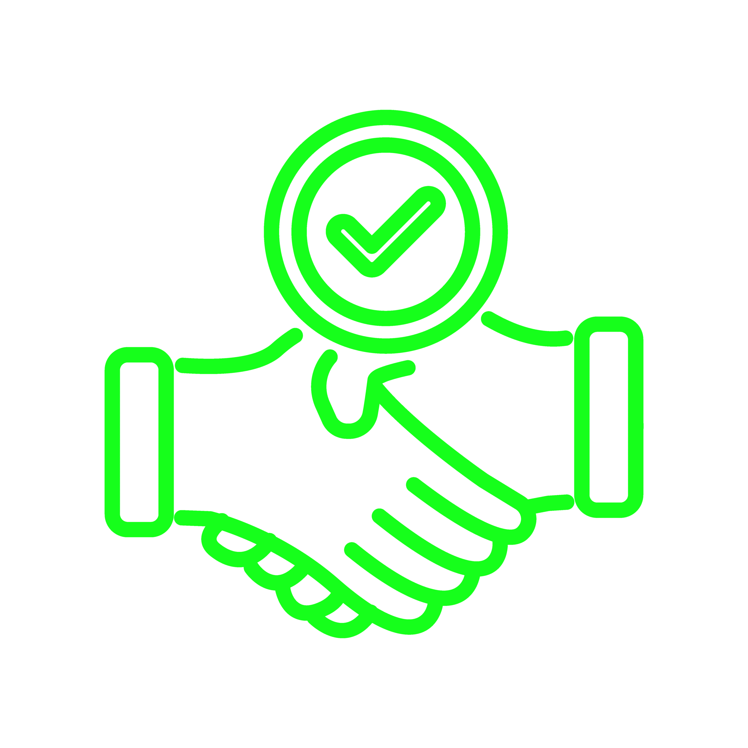 helping hands icon for cleaning company in Klamath Falls green